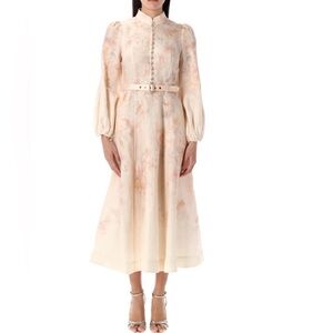 Zimmerman Elegant Cream Floral Dress